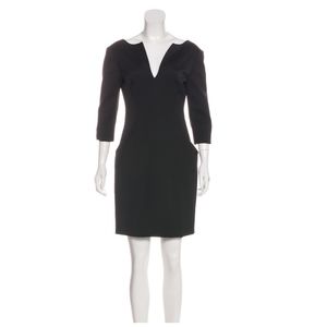 ALEXANDER MCQUEEN Black Long Sleeve Mini Dress